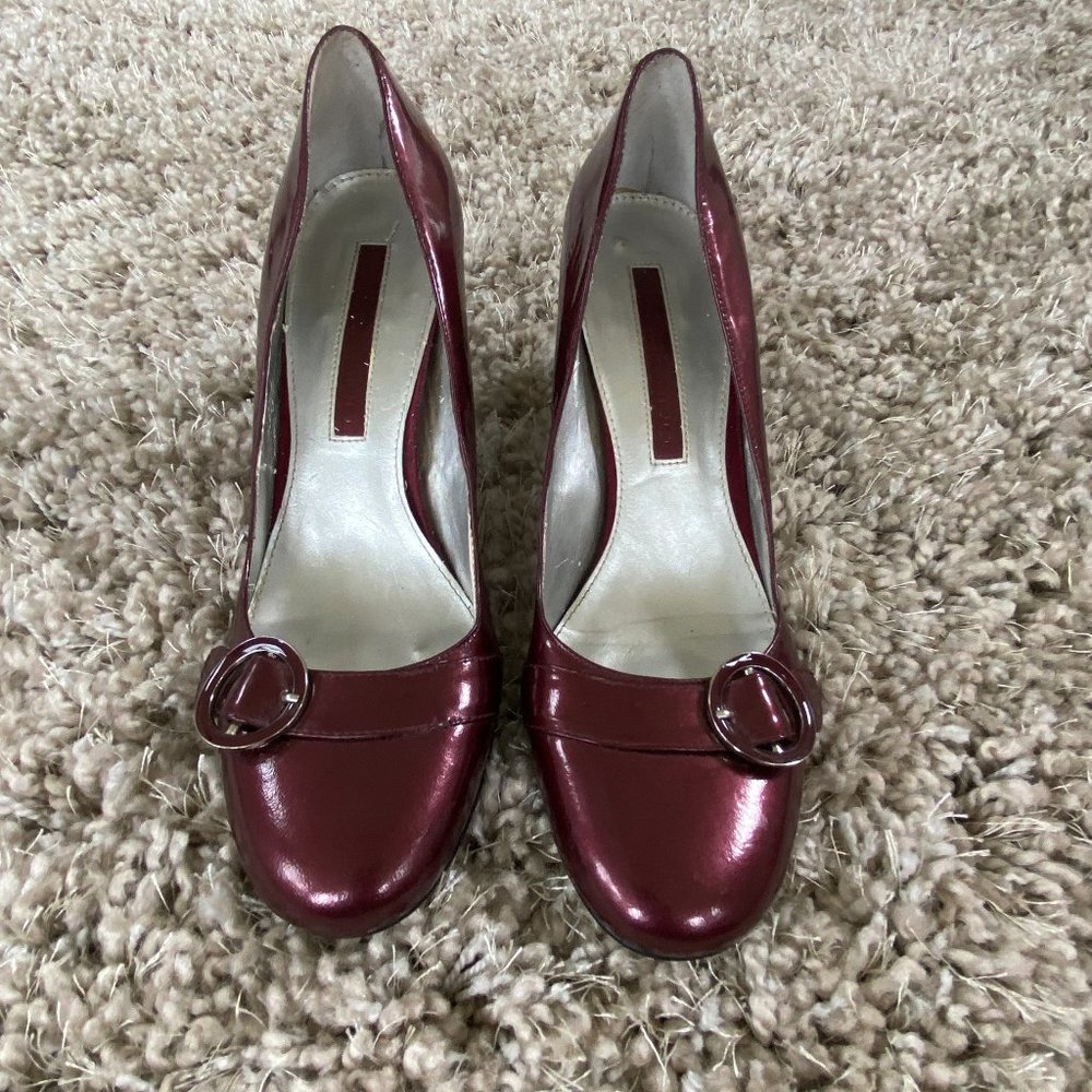 Bandolino Wine Colored Heels: Size 6 1/2